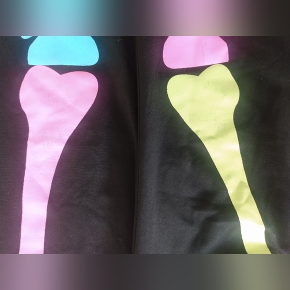 Girls skeleton tulle Halloween rainbow costume 4 piece - Picture 4 of 4